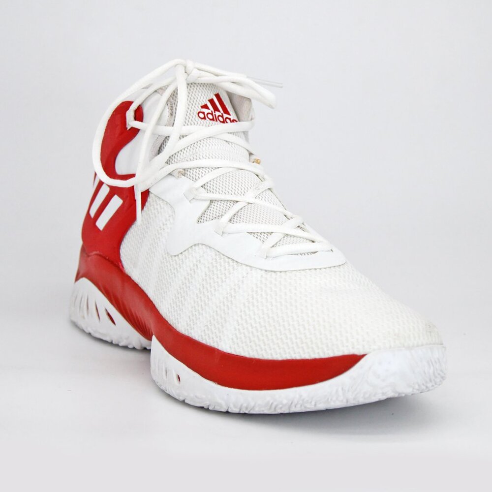 Adidas Men's Explosive Bounce Basketball Shoe CQ1572 White Red: Size 15